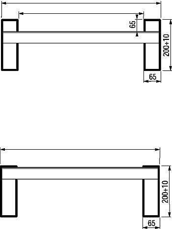 Altec Verladeschiene-Aluminium 2330x305 mm m. Schutzrand Altec Verladeschiene-Aluminium 2330x305 mm m. Schutzrand