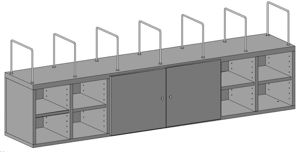 Huedig und Rocholz Regalsystem f. Packtische1762x243x330mm Produktbild Huedig und Rocholz Regalsystem f. Packtische1762x243x330mm