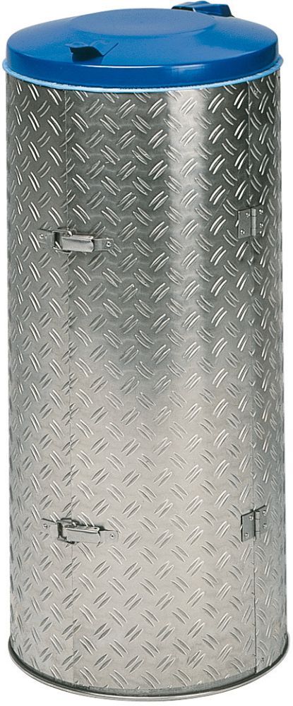 Var Abfallsammler 120 l Doppeltür Deckel blau Produktbild Var Abfallsammler 120 l Doppeltür Deckel blau