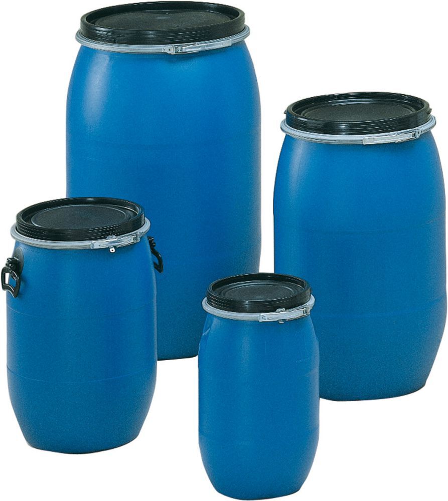 Graf Weithalsfass 60 Liter 640 mm hoch blau Produktbild Graf Weithalsfass 60 Liter 640 mm hoch blau