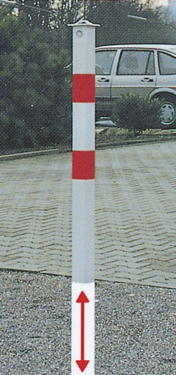 Alberts Absperrpfosten QUICKY 70x70 mm verzinkt/besch. Produktbild Alberts Absperrpfosten QUICKY 70x70 mm verzinkt/besch.