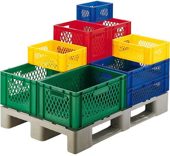 Stapeltransportkasten 600x400x50 mm blau W/B d Stapeltransportkasten 600x400x50 mm blau W/B d