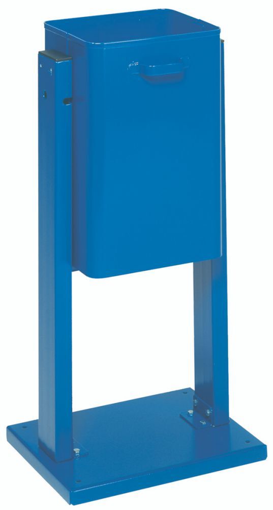 Var Abfallbehälter m. Dach 430x315x990 mm blau Produktbild Var Abfallbehälter m. Dach 430x315x990 mm blau