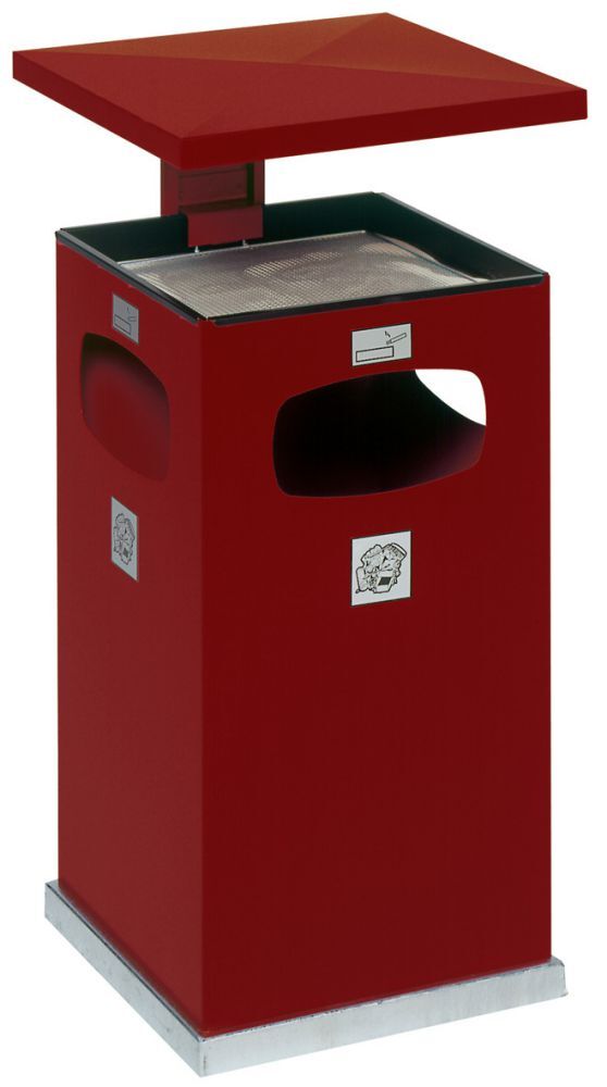 Var Kombi-Ascher weiß 3fach 72l incl. Inneneimer Produktbild Var Kombi-Ascher weiß 3fach 72l incl. Inneneimer