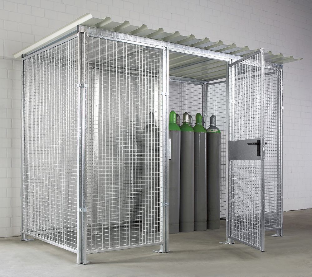 TTS Gasflaschenlagerbox 3100x1500 mm mit Dach TTS Gasflaschenlagerbox 3100x1500 mm mit Dach