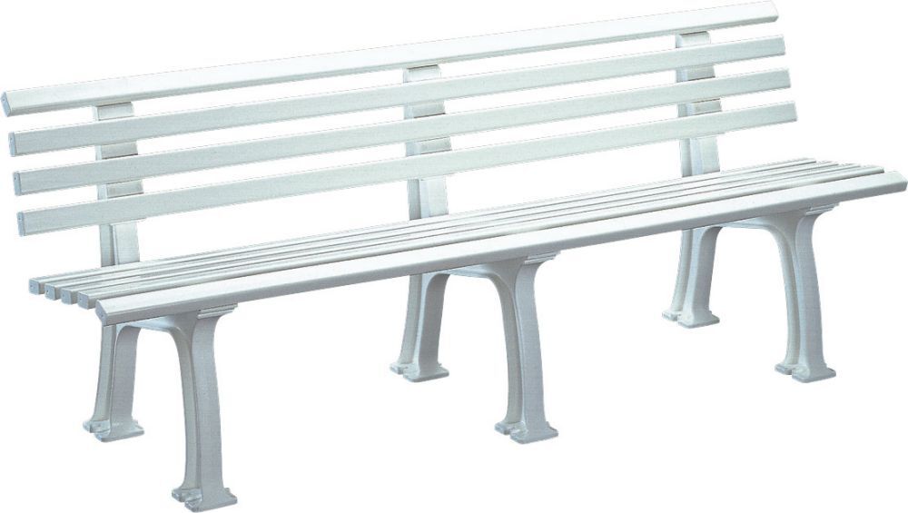 Blome Bank Mod. Juist 4 Sitzer weiß 200 cm Produktbild Blome Bank Mod. Juist 4 Sitzer weiß 200 cm