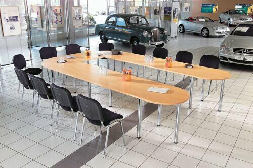 Hammerbacher Tischplatte Buche 120x80 cm Produktbild Hammerbacher Tischplatte Buche 120x80 cm