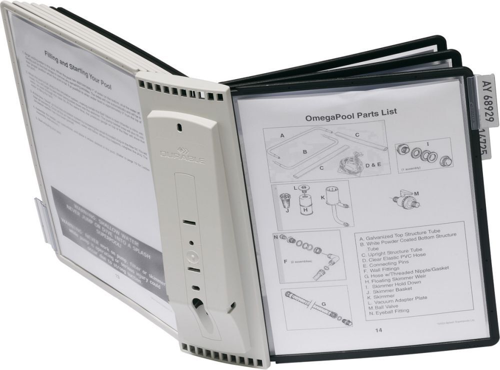 Sherpa Wandhalter SHERPA 10 m. Tafeln schwarz u. grau Produktbild Sherpa Wandhalter SHERPA 10 m. Tafeln schwarz u. grau