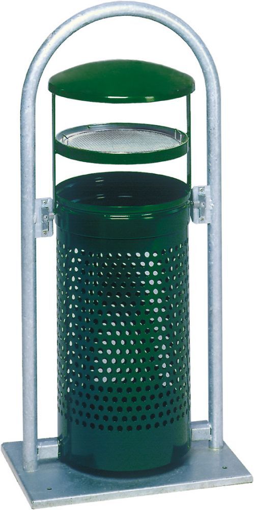 Var Abfallsammler 60 l grün/grün Rohrbogen/Asch. Produktbild Var Abfallsammler 60 l grün/grün Rohrbogen/Asch.