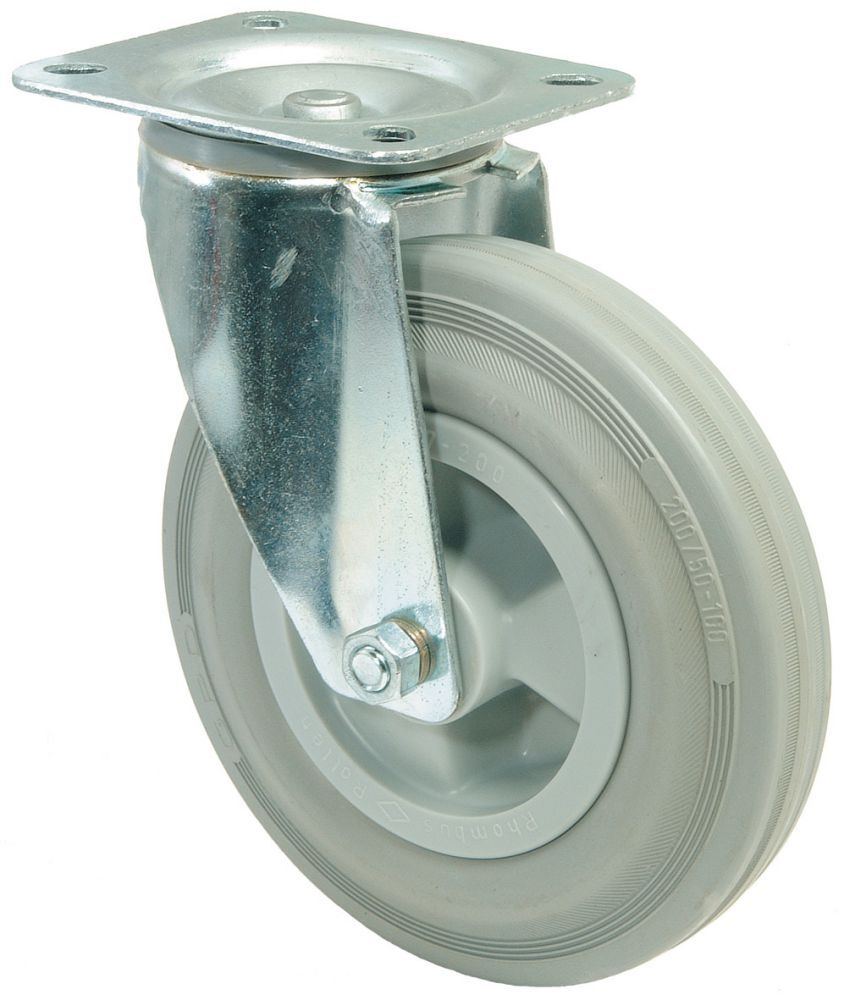 BS Rollen Lenkr80 mm KUFelgeBlaugr.Reifen Produktbild BS Rollen Lenkr80 mm KUFelgeBlaugr.Reifen