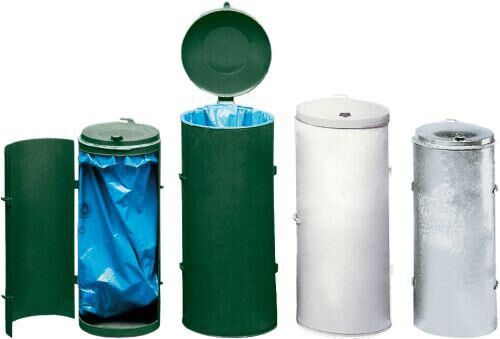 Var Abfallsammler-Einfachtür 120 l grau H 900 mm Produktbild Var Abfallsammler-Einfachtür 120 l grau H 900 mm bild 2