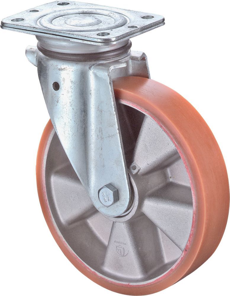 BS Rollen Lenkrolle 80mm LG.K schwer verz Alu-Felge Produktbild BS Rollen Lenkrolle 80mm LG.K schwer verz Alu-Felge