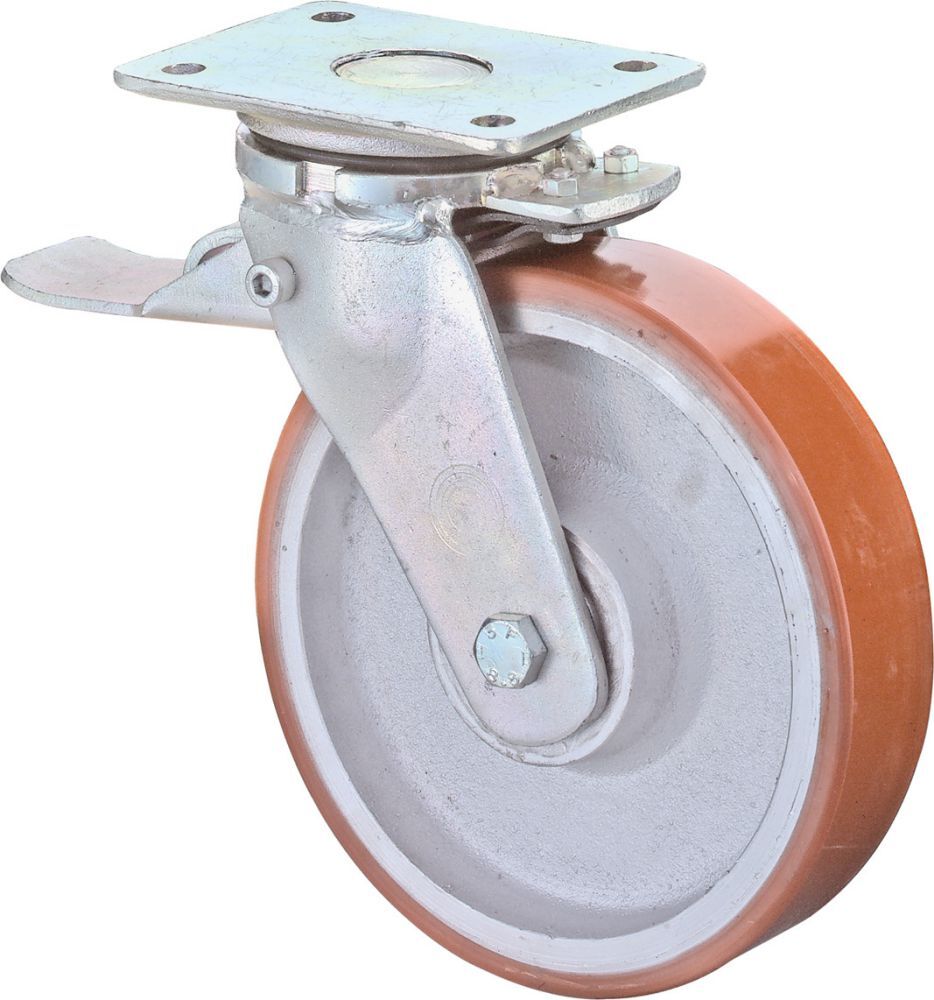 BS Rollen SchwerlLenkr Poly Gussf 80 mm Produktbild BS Rollen SchwerlLenkr Poly Gussf 80 mm
