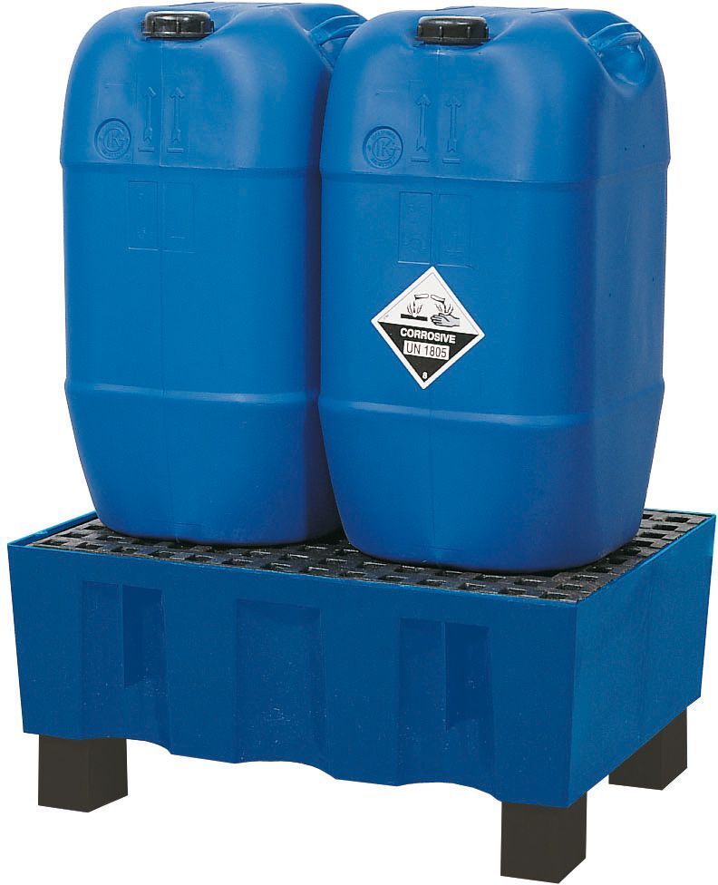 Asecos Auffangwanne PE 60 l m. Füßen u. Giro Produktbild Asecos Auffangwanne PE 60 l m. Füßen u. Giro