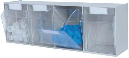 Hünersdorff Klarsicht Element 4 Sbl. PS glasklar, lichtgrau Produktbild Hünersdorff Klarsicht Element 4 Sbl. PS glasklar, lichtgrau