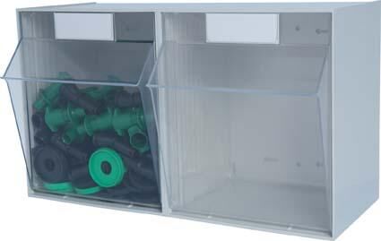 Hünersdorff Klarsicht Element  2 Sbl. PS glasklar, lichtgrau Produktbild Hünersdorff Klarsicht Element  2 Sbl. PS glasklar, lichtgrau