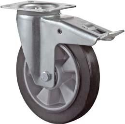 Lenkrolle 220kg mit Feststeller 125mm Produktbild Lenkrolle 220kg mit Feststeller 125mm