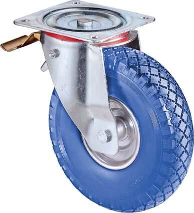 Lenkrolle mit Feststeller 200mm pannensicher Produktbild Lenkrolle mit Feststeller 200mm pannensicher