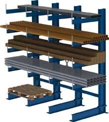 Meta Kragarmregal 3 Felder IPE200 eins4000 x 800 mm Produktbild Meta Kragarmregal 3 Felder IPE200 eins4000 x 800 mm