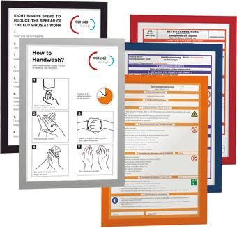 Informationsrahmen A4 10 Stück, silber Produktbild Informationsrahmen A4 10 Stück, silber bild 3
