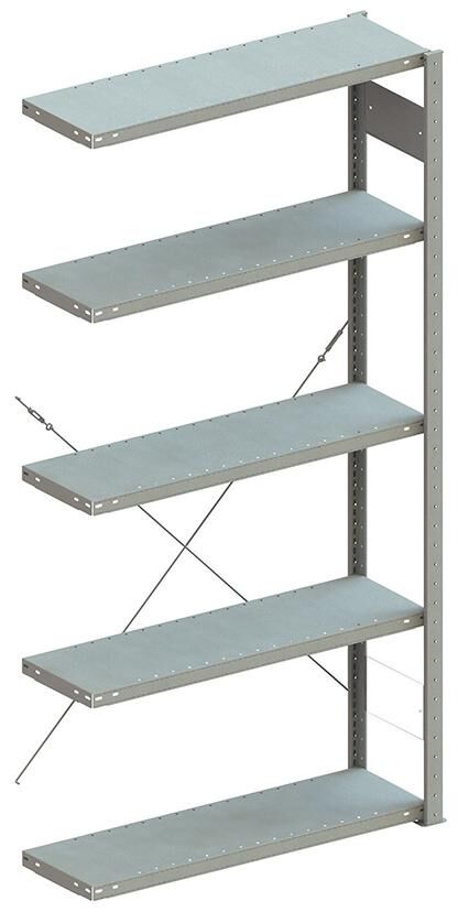 Meta Steckregal S3 V150 AF 2000 x 1000 x 600 mm Farbe grau Meta Steckregal S3 V150 AF 2000 x 1000 x 600 mm Farbe grau