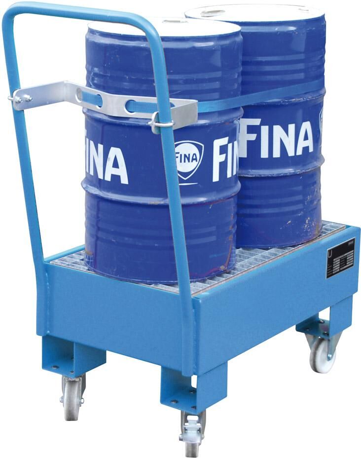 Bauer Auffangwanne fahrbar 800x500x415 mm lackiert RAL 2000 Produktbild Bauer Auffangwanne fahrbar 800x500x415 mm lackiert RAL 2000 bild 2