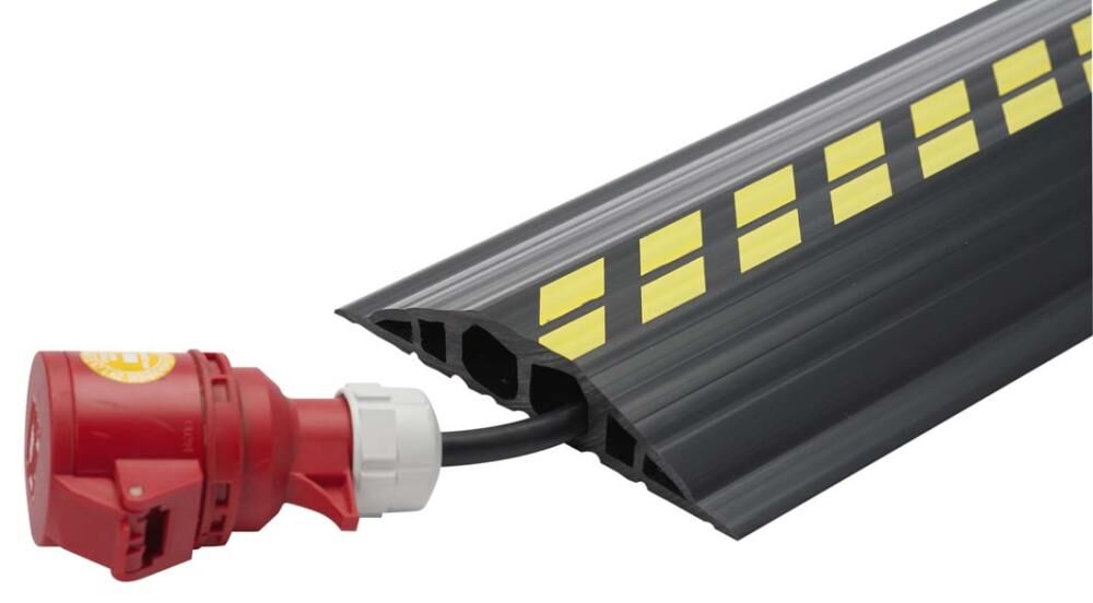 Industriekabelbrücke Ku 200x1500 mm Schwarz/Gelb Produktbild Industriekabelbrücke Ku 200x1500 mm Schwarz/Gelb bild 2