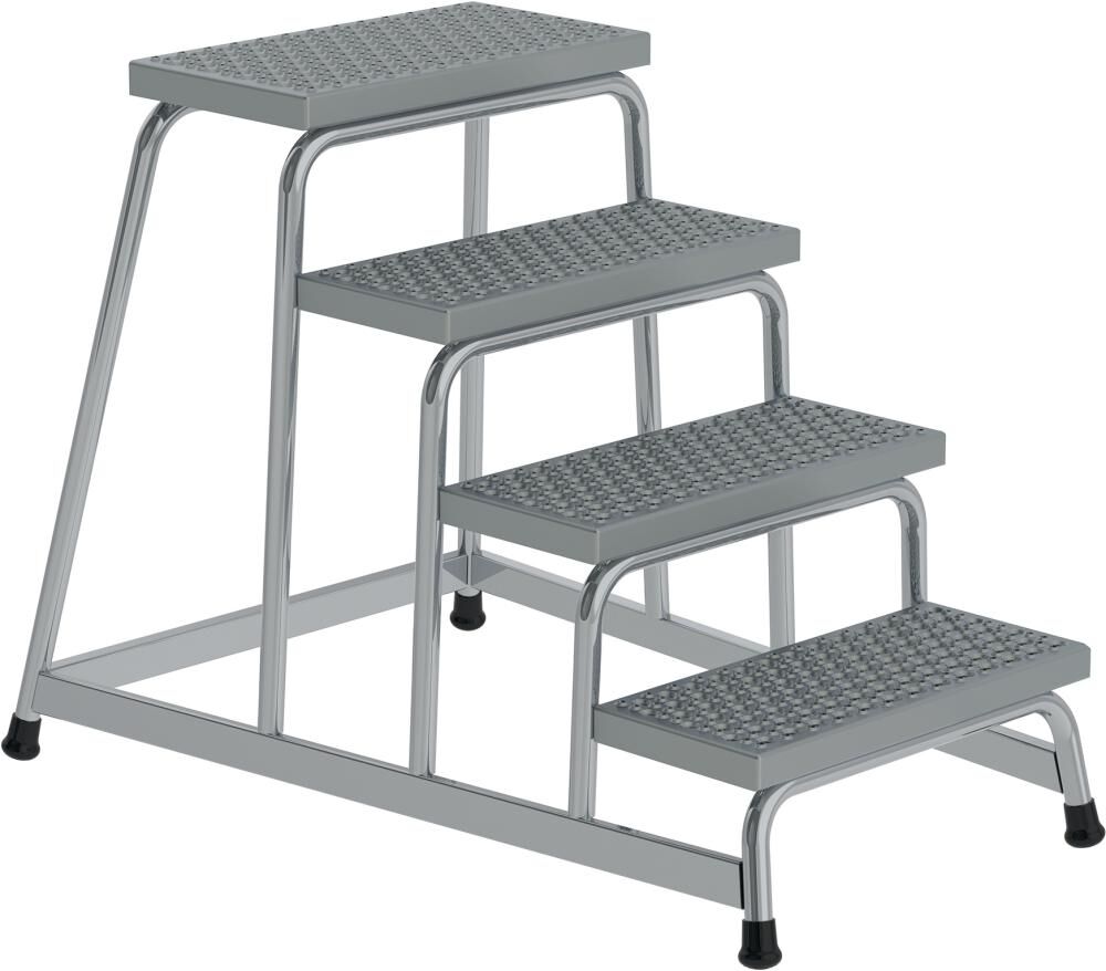 Günzburger Aluminium Arbeitspodest R 13 starr 4 Stufen Produktbild Günzburger Aluminium Arbeitspodest R 13 starr 4 Stufen