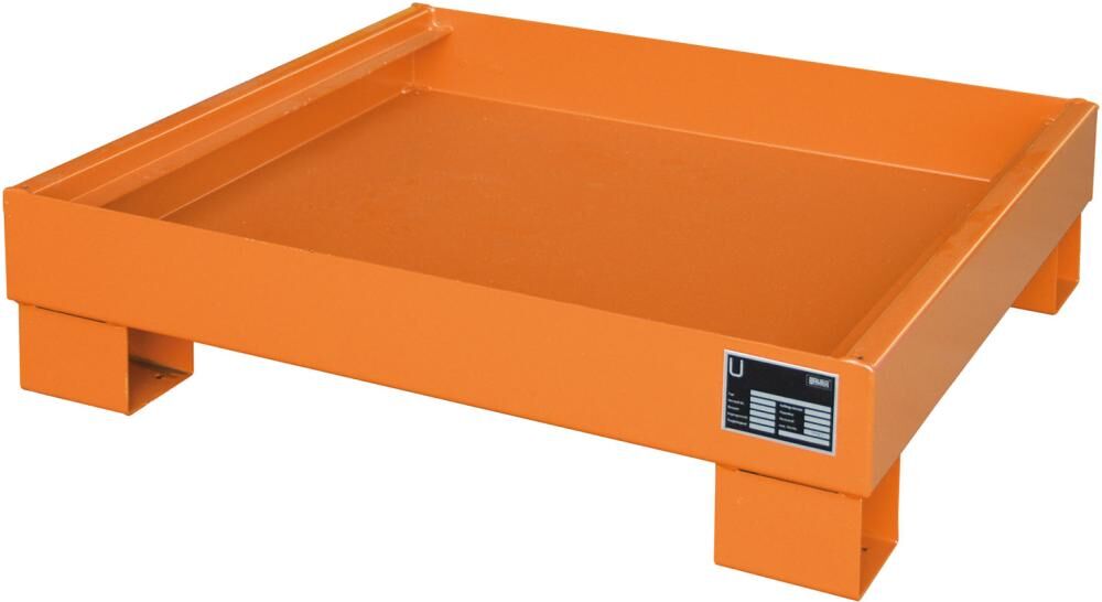 Bauer Auffangwanne ohne Gitterrost 900x800x220 lackiert RAL 2000 Produktbild Bauer Auffangwanne ohne Gitterrost 900x800x220 lackiert RAL 2000