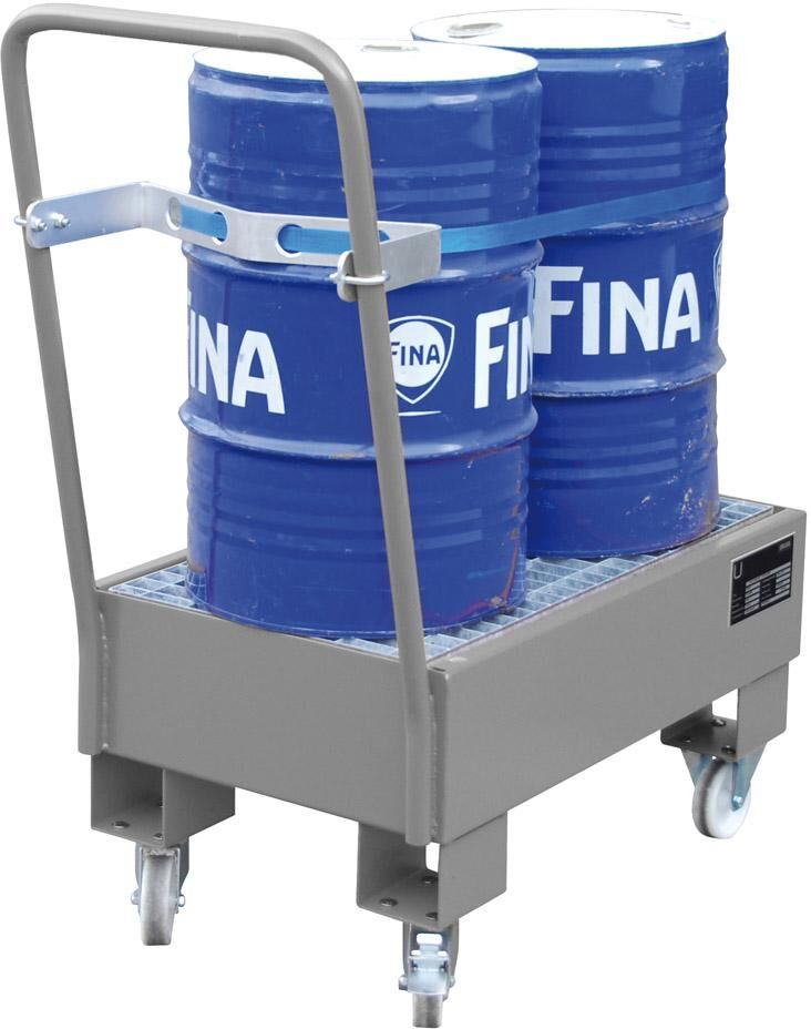 Bauer Auffangwanne fahrbar 800x500x415 mm lackiert RAL 2000 Produktbild Bauer Auffangwanne fahrbar 800x500x415 mm lackiert RAL 2000 bild 4