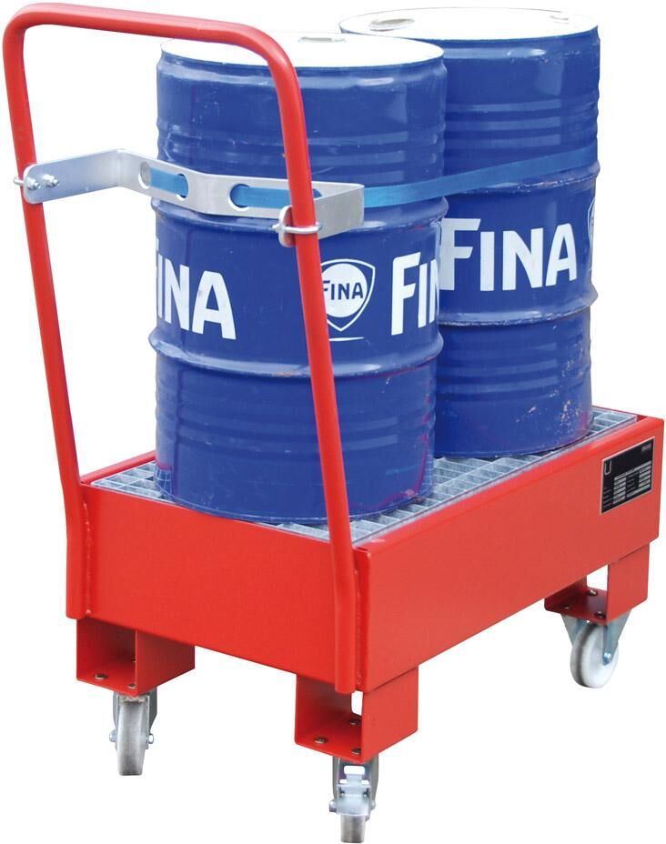 Bauer Auffangwanne fahrbar 800x500x415 mm lackiert RAL 2000 Produktbild Bauer Auffangwanne fahrbar 800x500x415 mm lackiert RAL 2000 bild 6