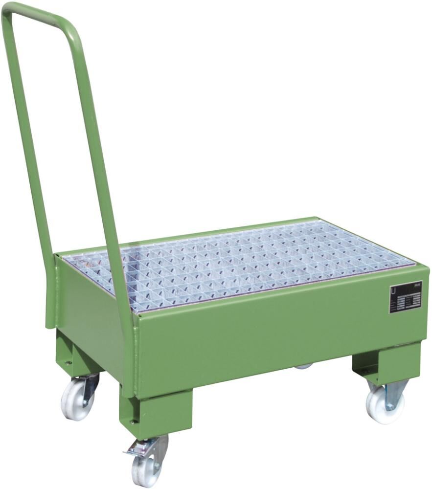 Bauer Auffangwanne fahrbar 800x500x415 mm lackiert RAL 2000 Produktbild Bauer Auffangwanne fahrbar 800x500x415 mm lackiert RAL 2000 bild 8