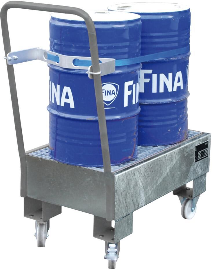 Bauer Auffangwanne fahrbar 800x500x415 mm verzinkt Produktbild Bauer Auffangwanne fahrbar 800x500x415 mm verzinkt bild 2