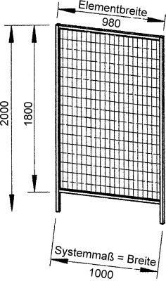 TTS Wandelement 230 x 2000 mm Ral 1018 Produktbild TTS Wandelement 230 x 2000 mm Ral 1018 bild 2