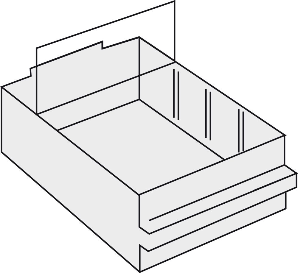 Raaco Trennwand Satz a 12 Stk. für Schublade Typ F Produktbild Raaco Trennwand Satz a 12 Stk. für Schublade Typ F