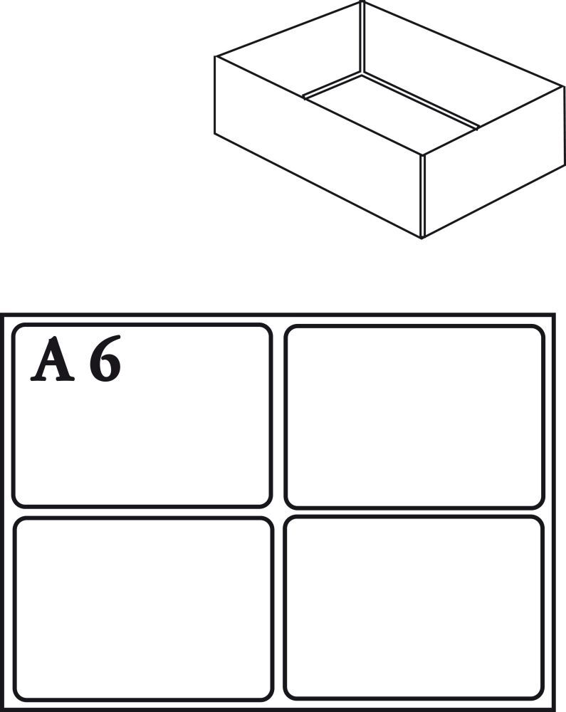 Raaco Facheinsatz f.Mod.C Typ A 6 klar 2 Stk. Produktbild Raaco Facheinsatz f.Mod.C Typ A 6 klar 2 Stk.