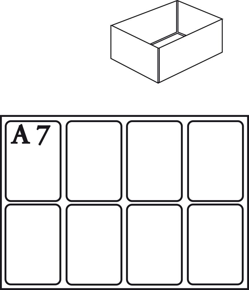 Raaco Facheinsatz f.Mod.C Typ A7-1 klar 4 Stk. Produktbild Raaco Facheinsatz f.Mod.C Typ A7-1 klar 4 Stk.