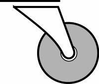 Lenkrolle 400kg 200mm Produktbild Lenkrolle 400kg 200mm bild 2