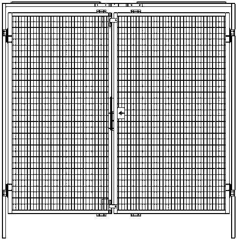 TTS Doppelflügeltür 2480x2000 mm RAL 1018 Produktbild TTS Doppelflügeltür 2480x2000 mm RAL 1018