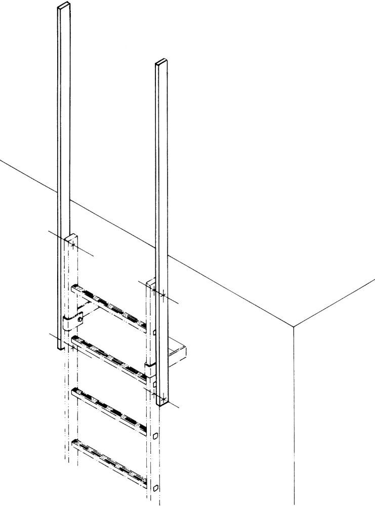 ZARGES Ausstiegsholm Stahl verzinkt Produktbild ZARGES Ausstiegsholm Stahl verzinkt