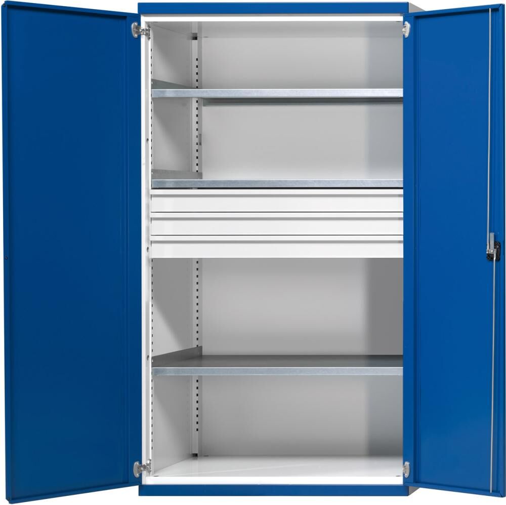 Anke Schwerlastschrank 1950x1085x690mm 3 Fachböden 3 Schubladen Produktbild Anke Schwerlastschrank 1950x1085x690mm 3 Fachböden 3 Schubladen