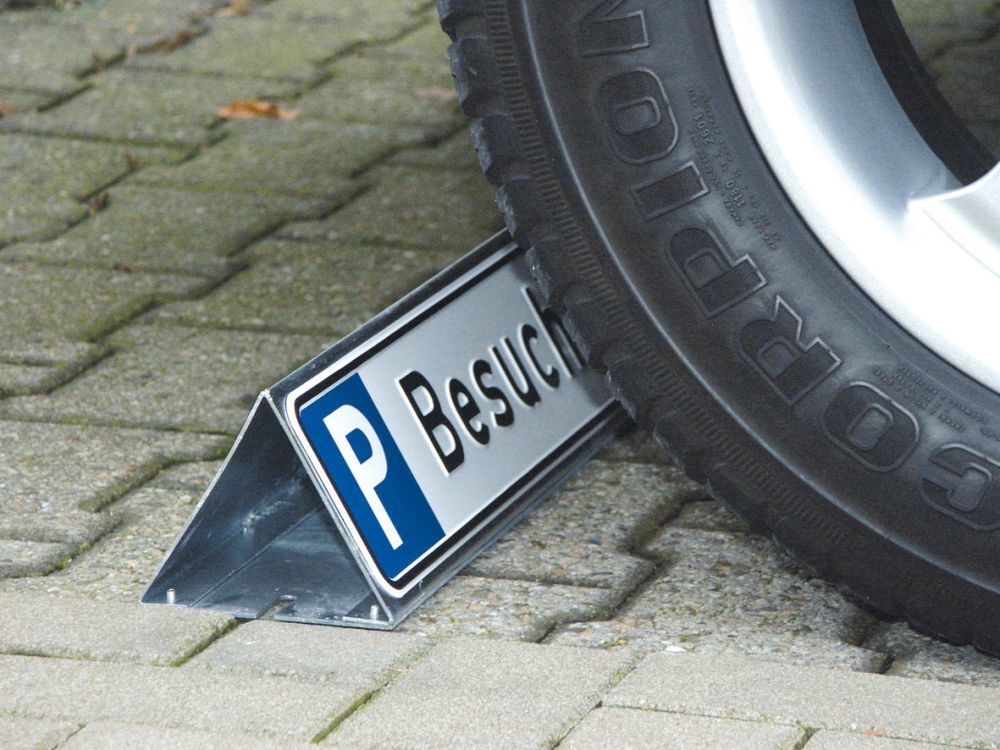 Parkbegr. f. Parkplatzs. Stahl verzinkt Produktbild Parkbegr. f. Parkplatzs. Stahl verzinkt