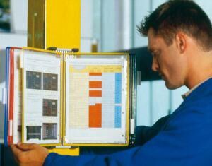 Wandelement grau für A4 Sichttafeln Produktbild Wandelement grau für A4 Sichttafeln bild 2