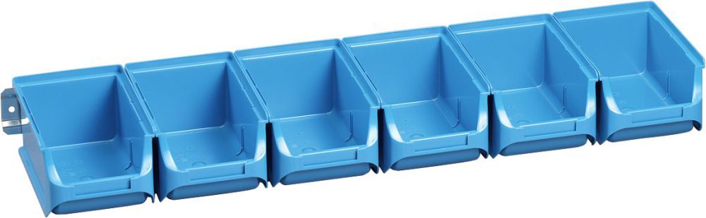Sichtboxen-Set blau 613x165x75 mm Produktbild Sichtboxen-Set blau 613x165x75 mm