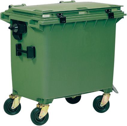 Müllcontainer 660 l Kst. Flachdeckel grün Müllcontainer 660 l Kst. Flachdeckel grün