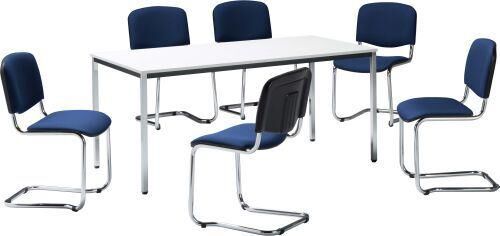 Sitzgruppe Tisch 1400x800mm und 6 Stühle Produktbild Sitzgruppe Tisch 1400x800mm und 6 Stühle