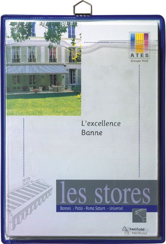 Prospekttasche mit 1 Öse A4 hoch blau VE5 St. Produktbild Prospekttasche mit 1 Öse A4 hoch blau VE5 St.