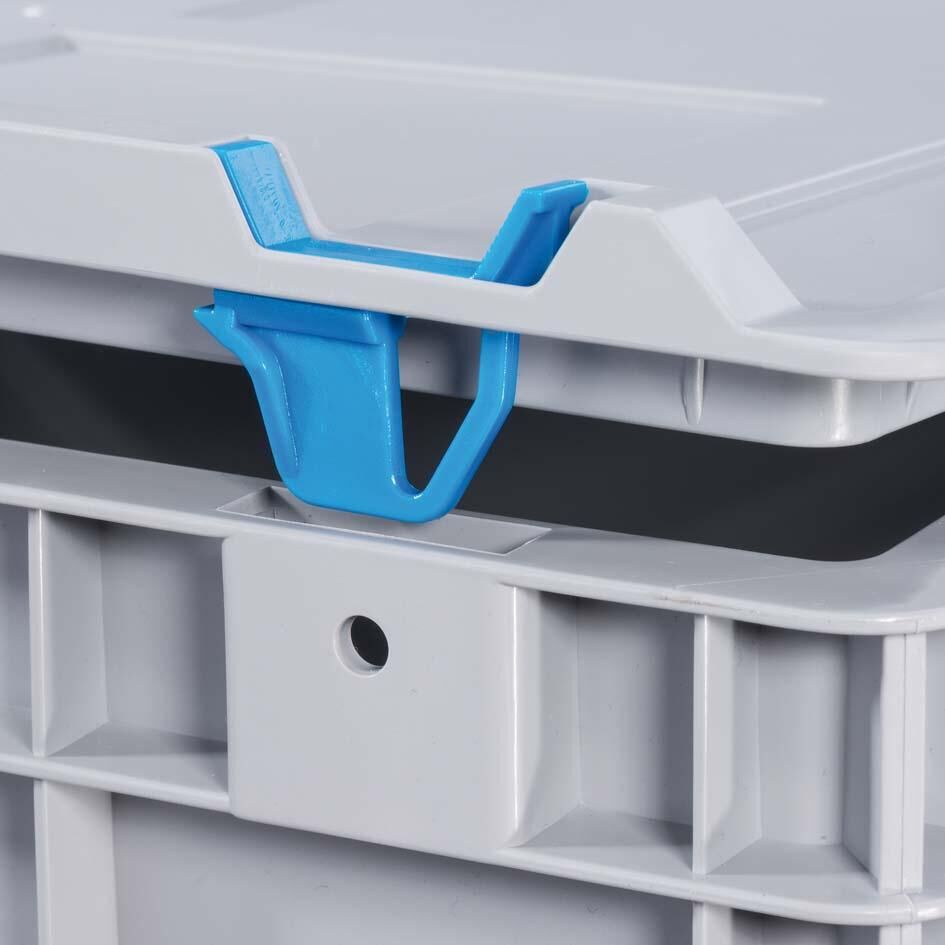 Allit EuroBox 412,400x300x120mmGriffe geschl.,grau/rot Produktbild Allit EuroBox 412,400x300x120mmGriffe geschl.,grau/rot bild 4