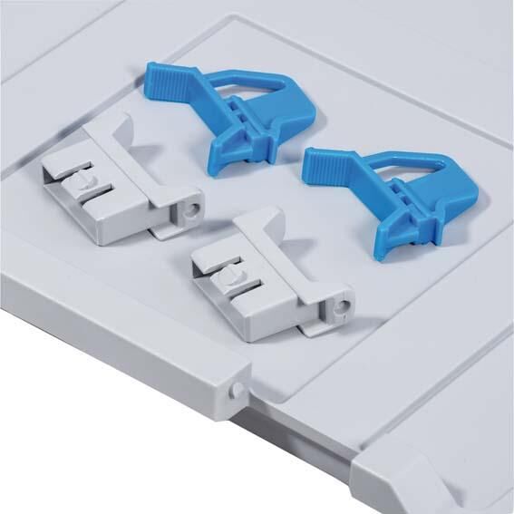 Allit Schiebescharnierverschl. f.Eurobox, blau (VE4St.) Produktbild Allit Schiebescharnierverschl. f.Eurobox, blau (VE4St.)