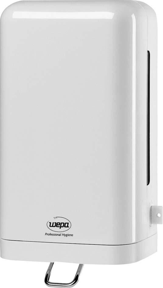 WEPA Seifenspender manuell, Kst, weiß Produktbild WEPA Seifenspender manuell, Kst, weiß